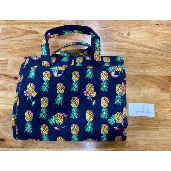 Vera Bradley Organizer Toucan Party Pineapple Tropical Travel Toiletry Bag - Picture 1 of 6